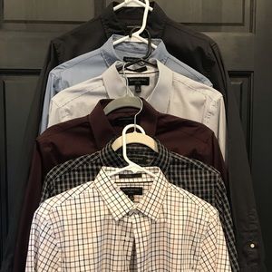 Banana Republic Untucked Fit dressed shirts size small.